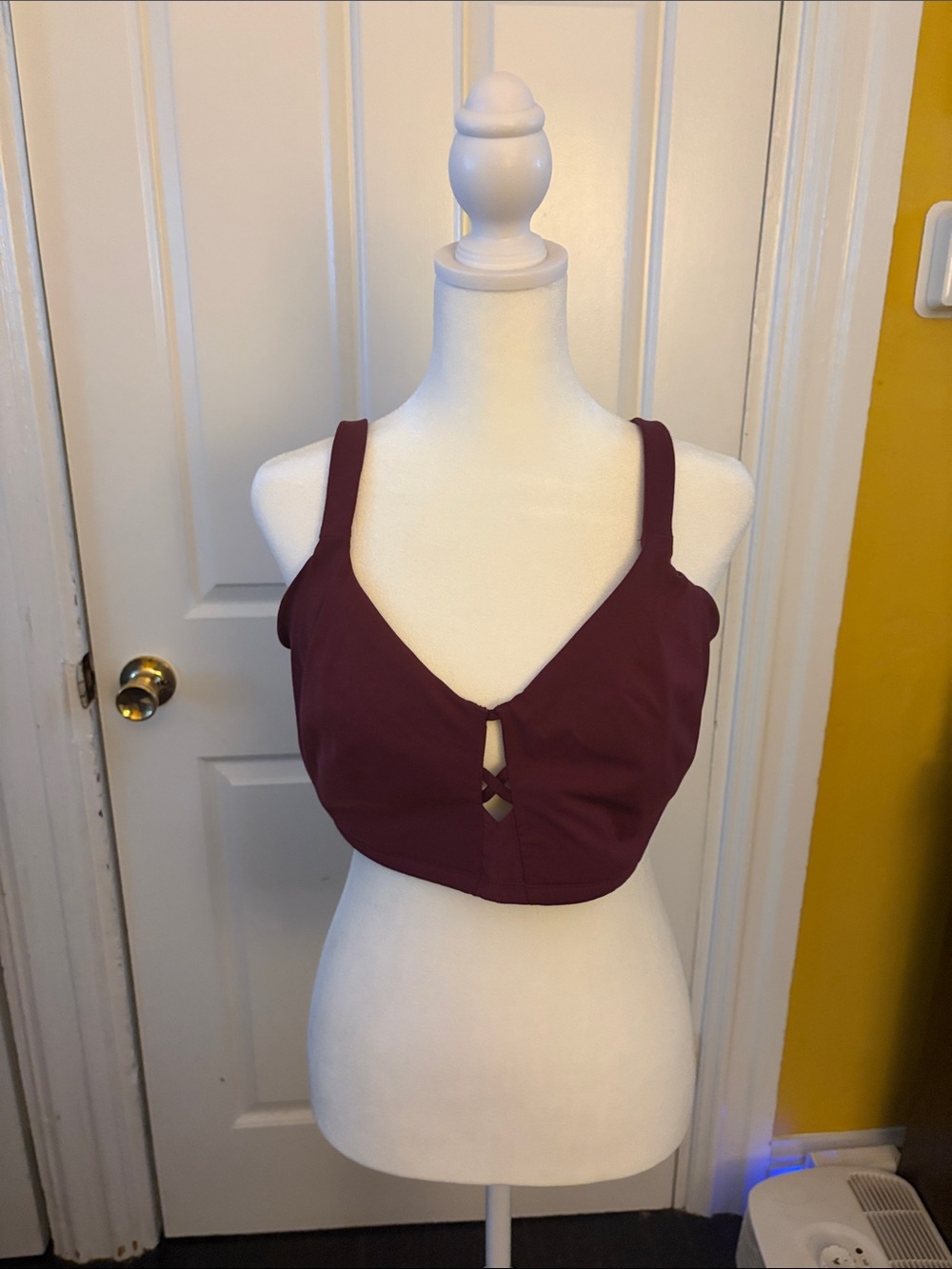 Bare Necessities Plum Supportive Bralette with Front Cutout